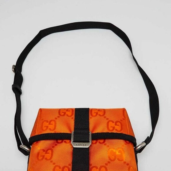Gucci Orange GG Nylon Off The Grid Messenger Crossbody Bag - Picture 7 of 12
